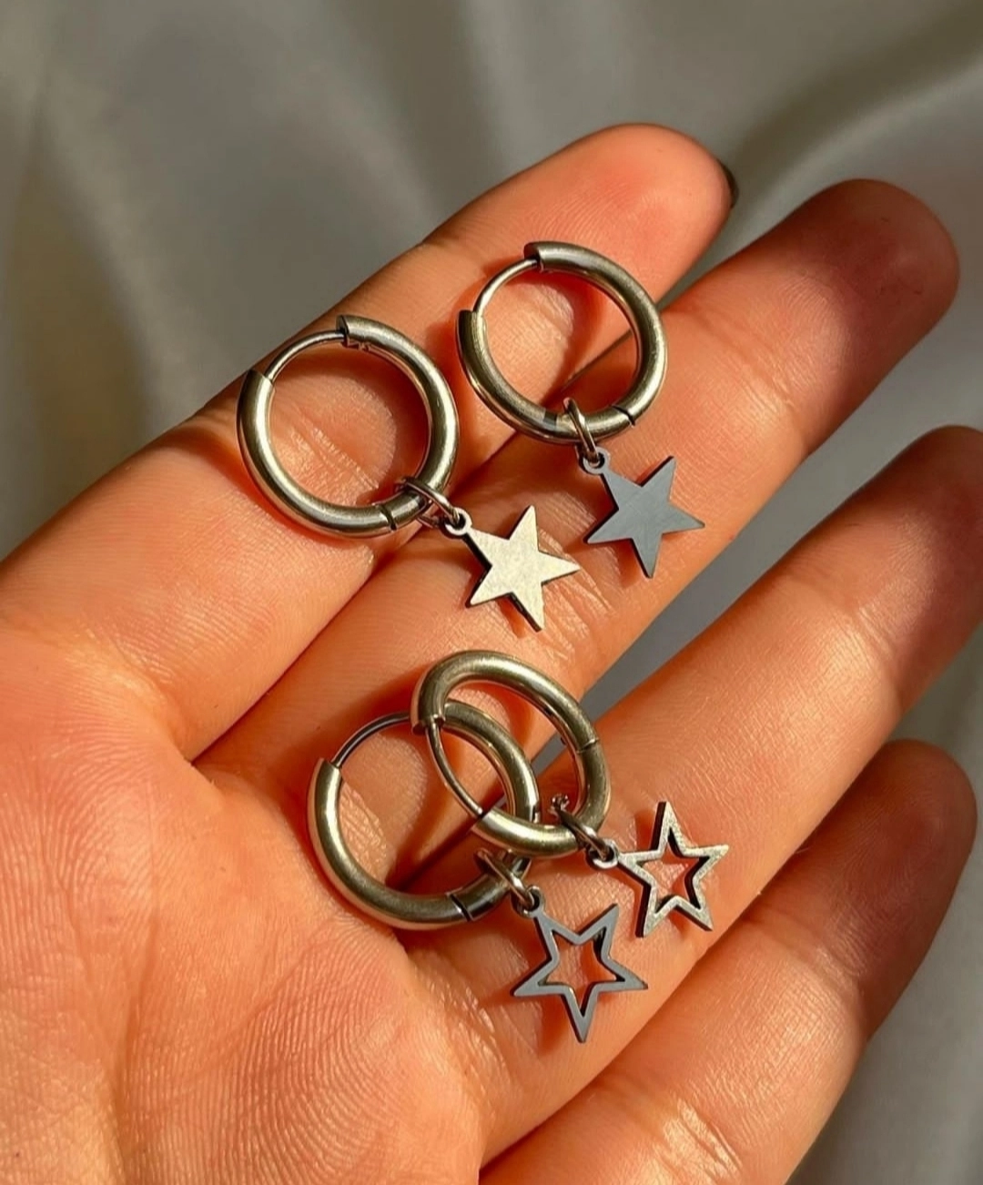 گوشواره ستاره استیل